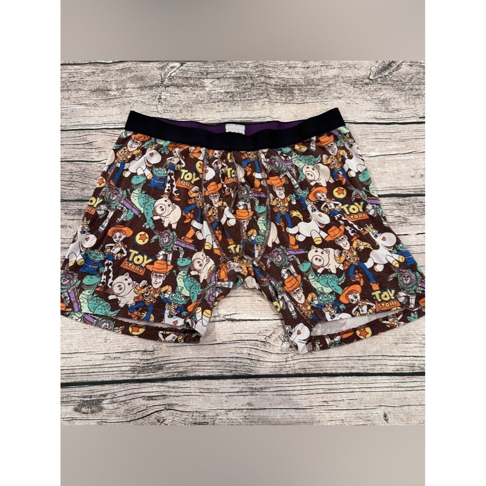 MeUndies Toy Story Brown Multicolor Character Boxer Briefs 5” Size XL